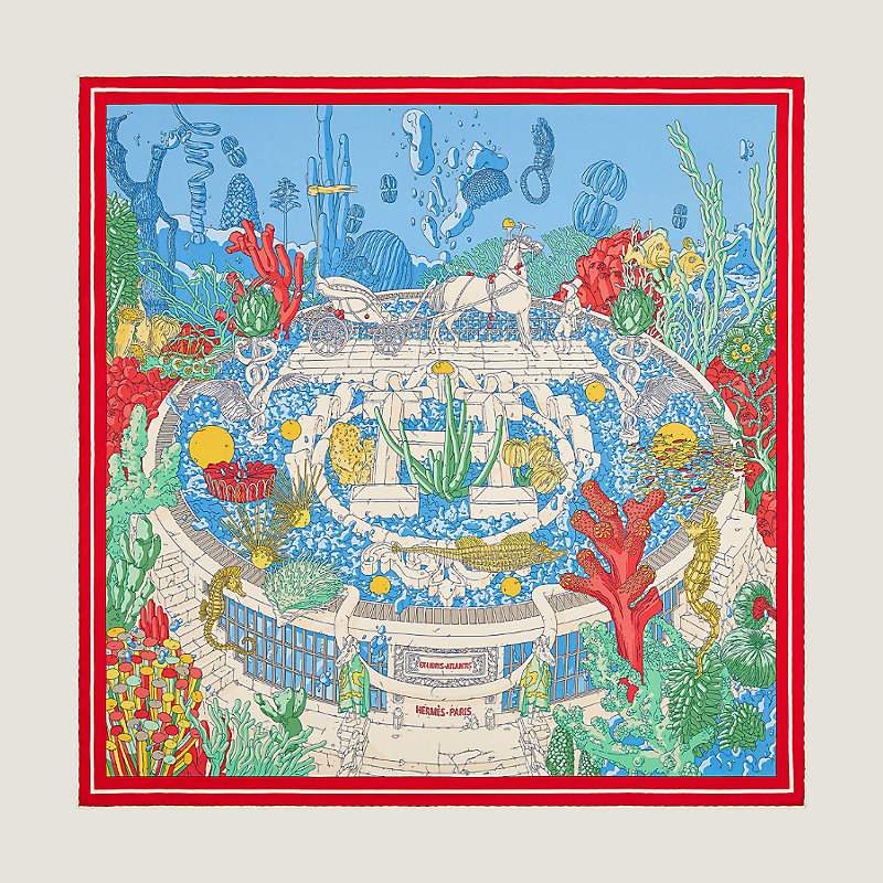 新品未使用♡HERMES♡カレ70 EX-LIBRIS ATLANTIS Ex-Libris Atlantis – Miss Bugis